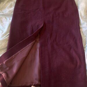 Mango - Italian Wool with Slit - Purple Size 8